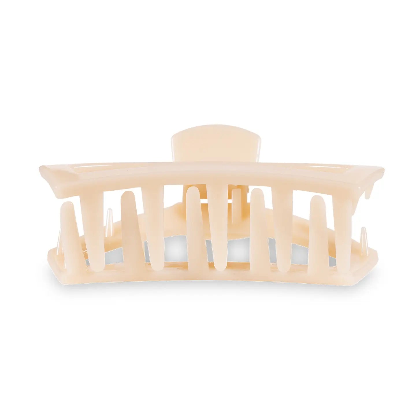 Open Claw Hair Clip - Almond Beige - Small
