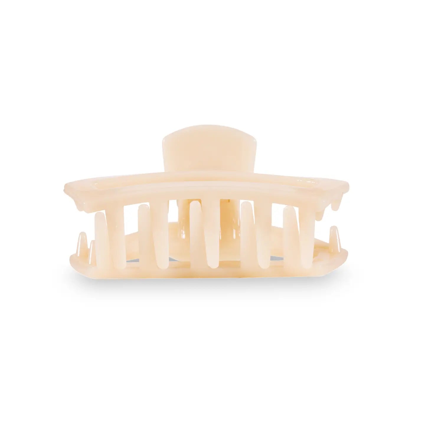 Open Claw Hair Clip - Almond Beige - Tiny