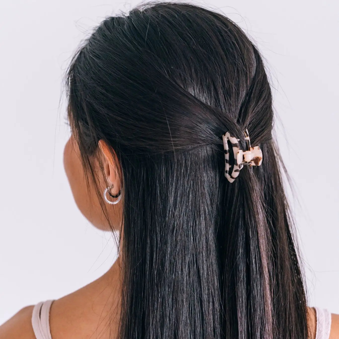 Open Claw Hair Clip - Blonde Tortoise - Tiny