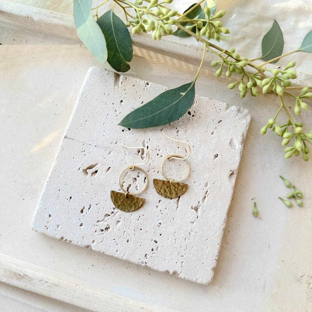 Keel Hammered Earrings