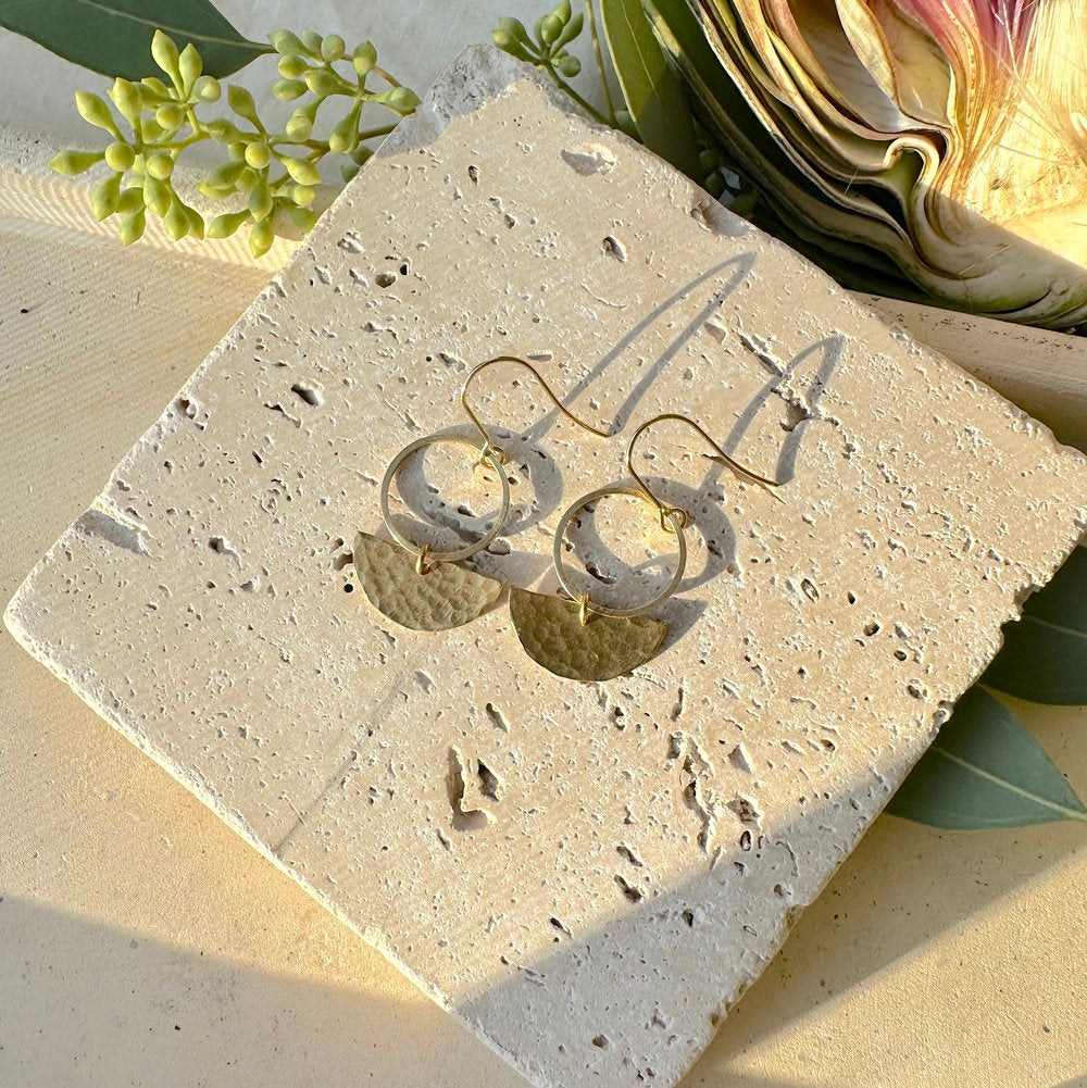 Keel Hammered Earrings