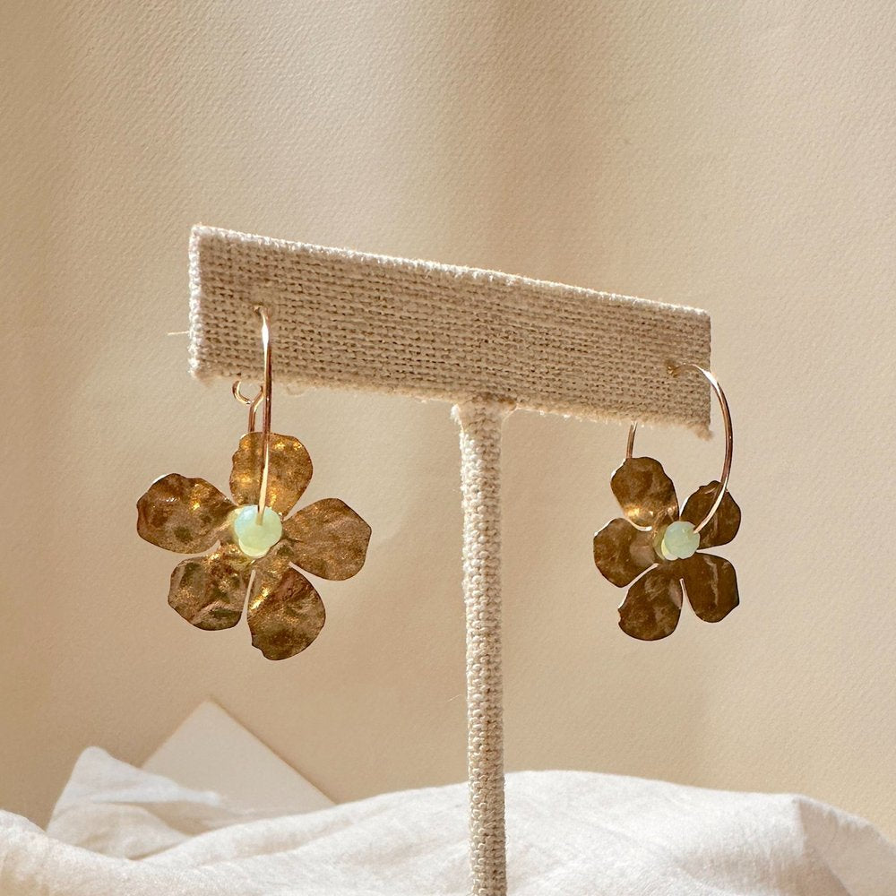 Fleur Earrings - White