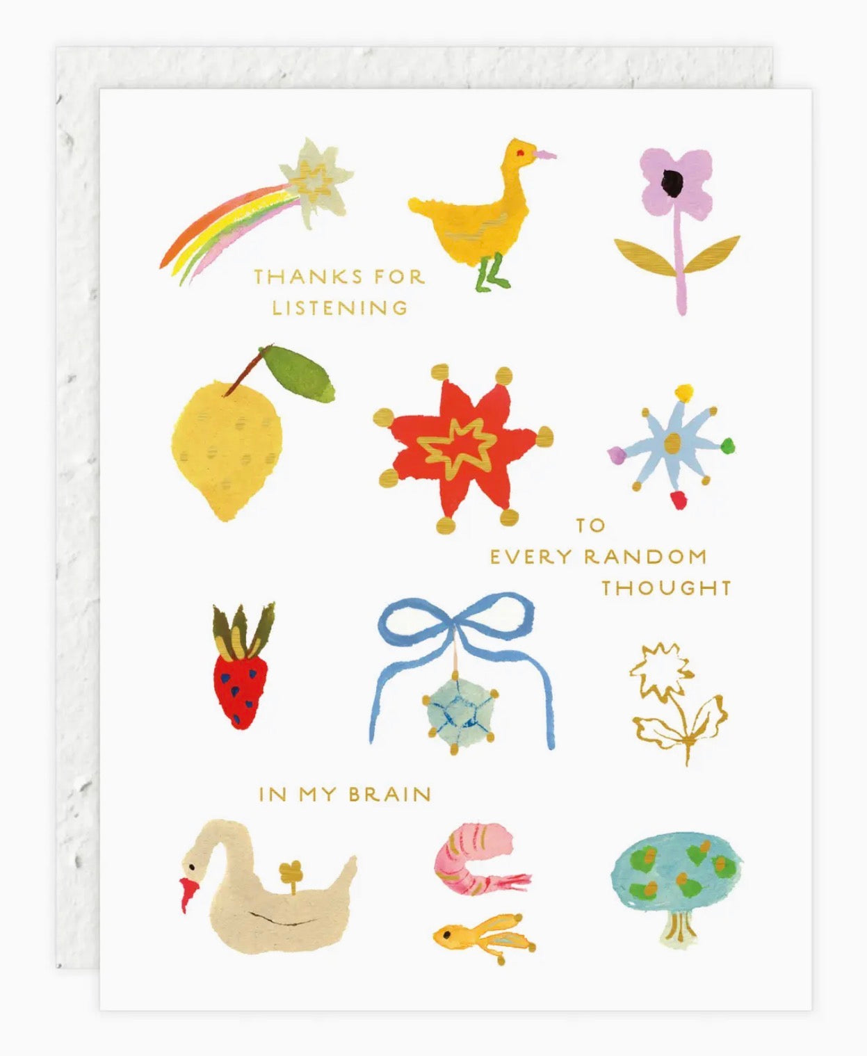 Random Thoughts Love & Friendship Greeting Card