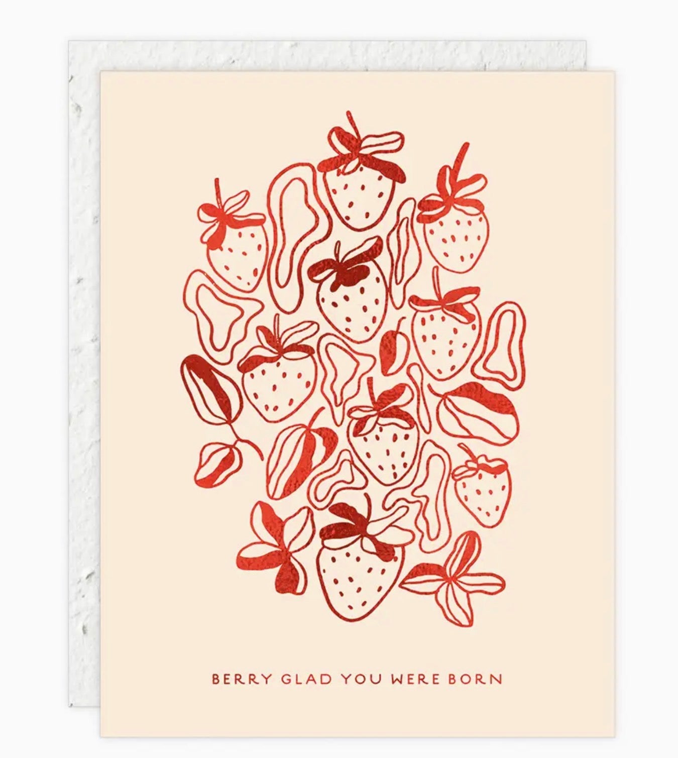 Strawberries Birthday Greeting Card