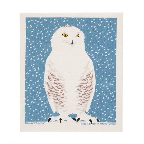 Swedish Dishcloth - Snowy Owl