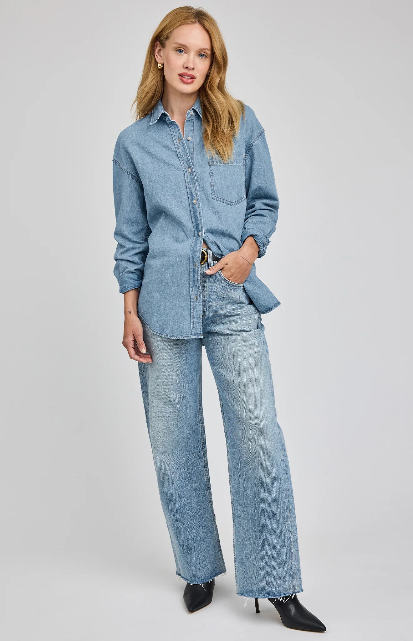 Whitney Denim Shirt - Light Wash