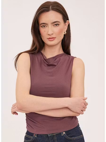 Indra Sleeveless Top - Mulberry