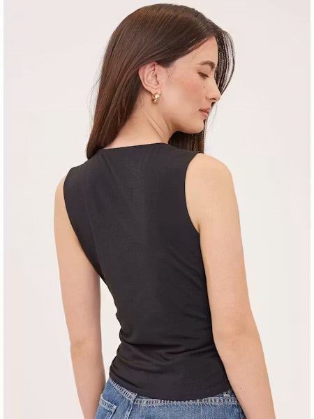 Indra Sleeveless Top - Black