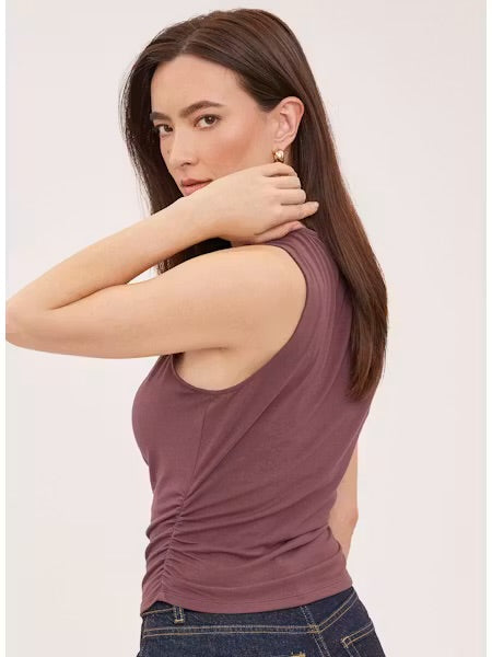 Indra Sleeveless Top - Mulberry