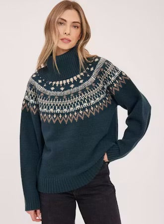 Freya Islandic Sweater - Spruce