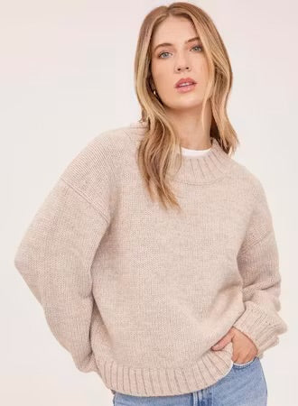 Tova Pullover Sweater - Heather Pebble
