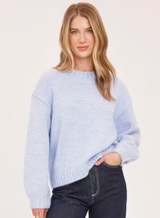 Tova Pullover Sweater - Heather Skyline