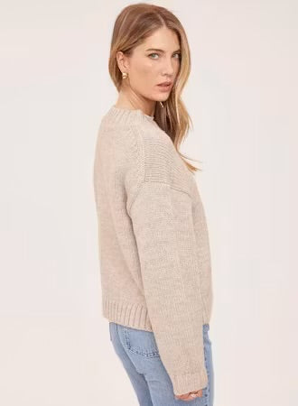 Tova Pullover Sweater - Heather Pebble