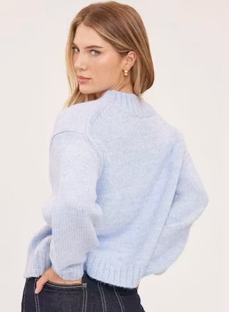 Tova Pullover Sweater - Heather Skyline
