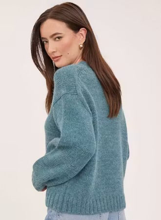 Tova Pullover Sweater - Heather Jewel