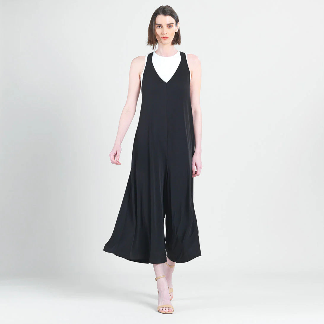 Cross-Back Jumpsuit - Black