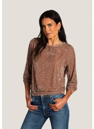 Charli Sparkle Top - Brown