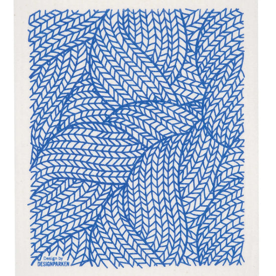 Swedish Dishcloth - Knit - Blue