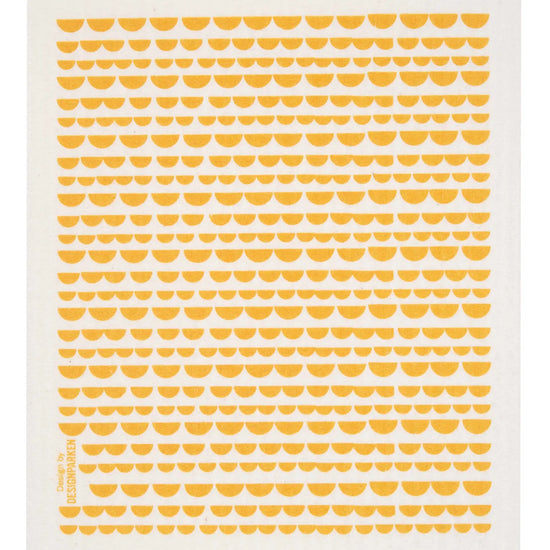 Swedish Dishcloth - Moon - Yellow