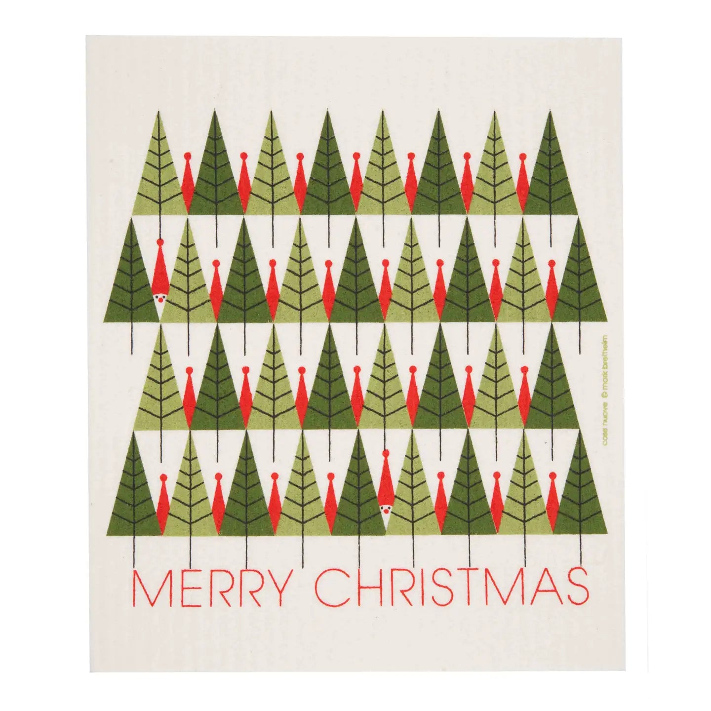 Swedish Dishcloth - Merry Christmas