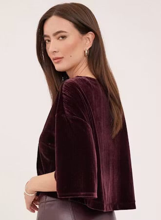 Marnie Velvet Top - Port