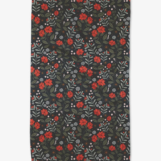 Holiday Floral Tea Towel