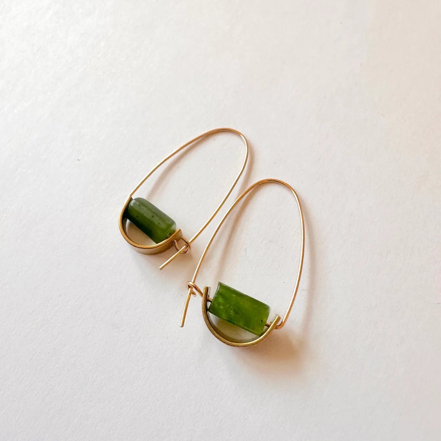 Belen Earrings - Canadian Jade