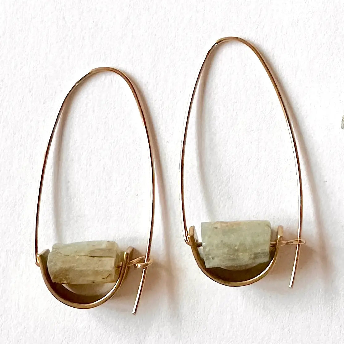Belen Earrings - Light Blue Kyanite