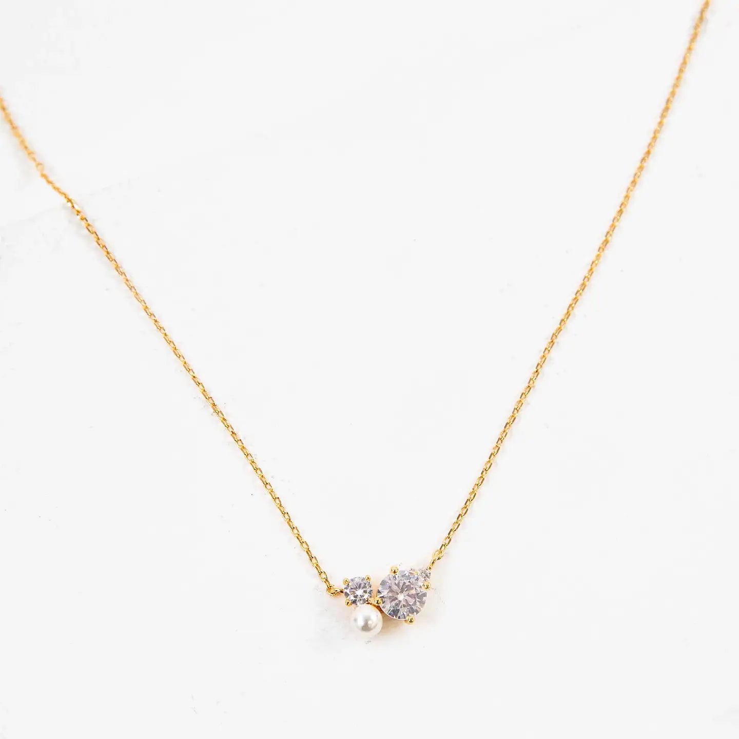Round Cluster Charm Necklace