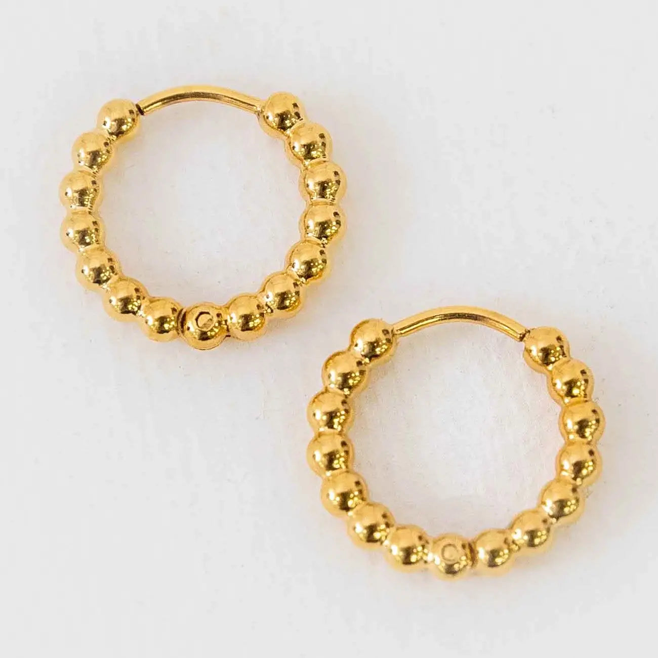 Small Ball Hoop Earrings