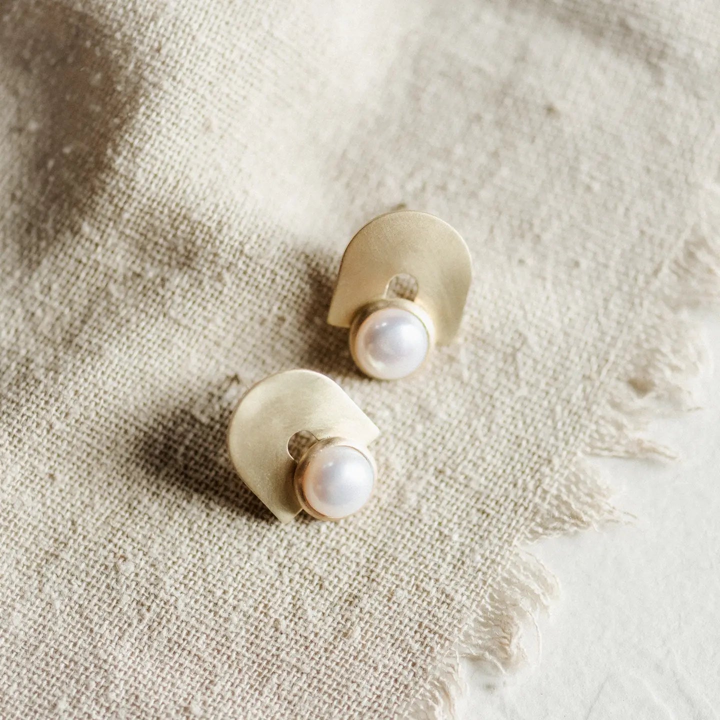 Pearl Ball Stud Earrings