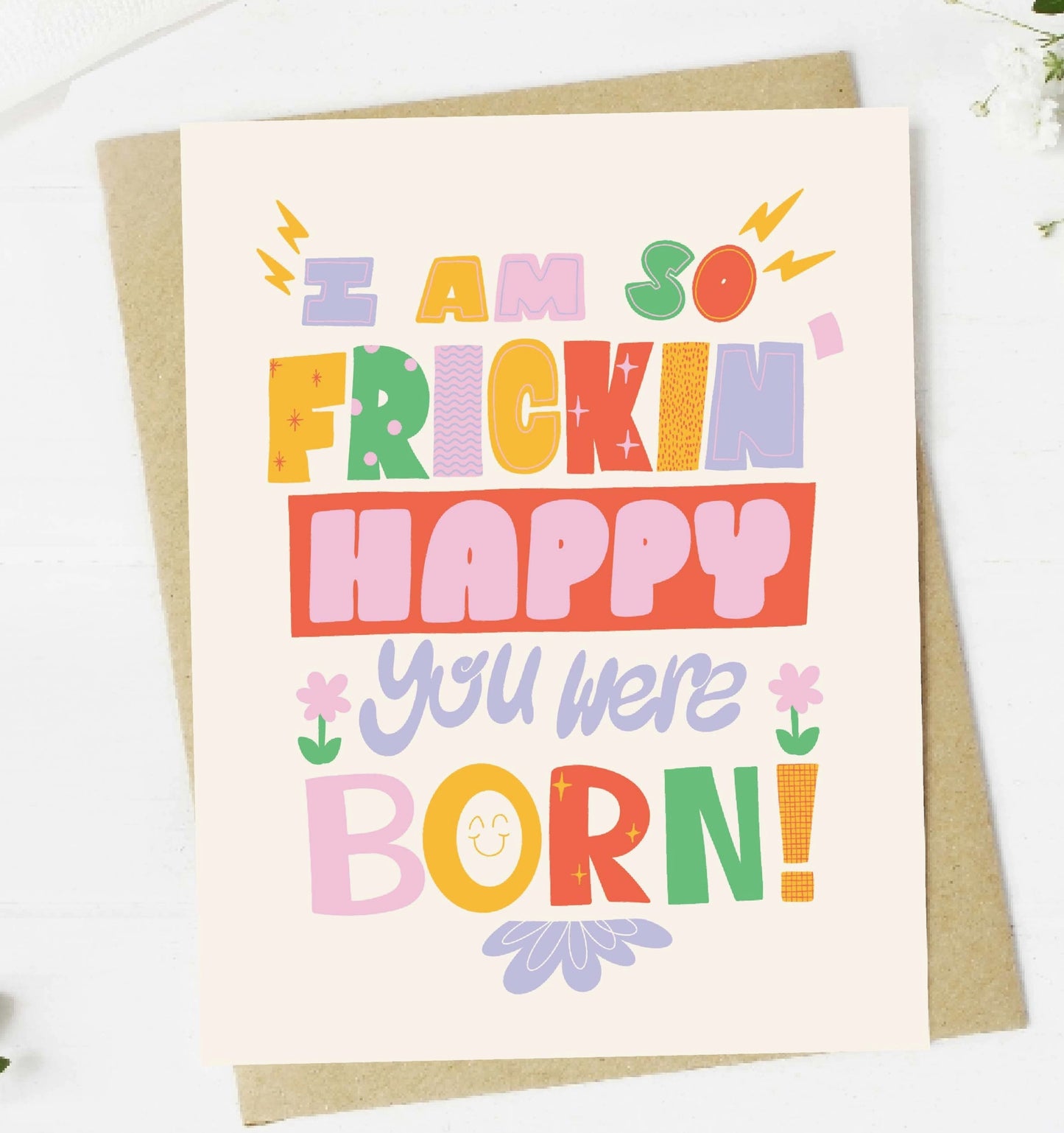 So Frickin’ Happy Birthday Greeting Card