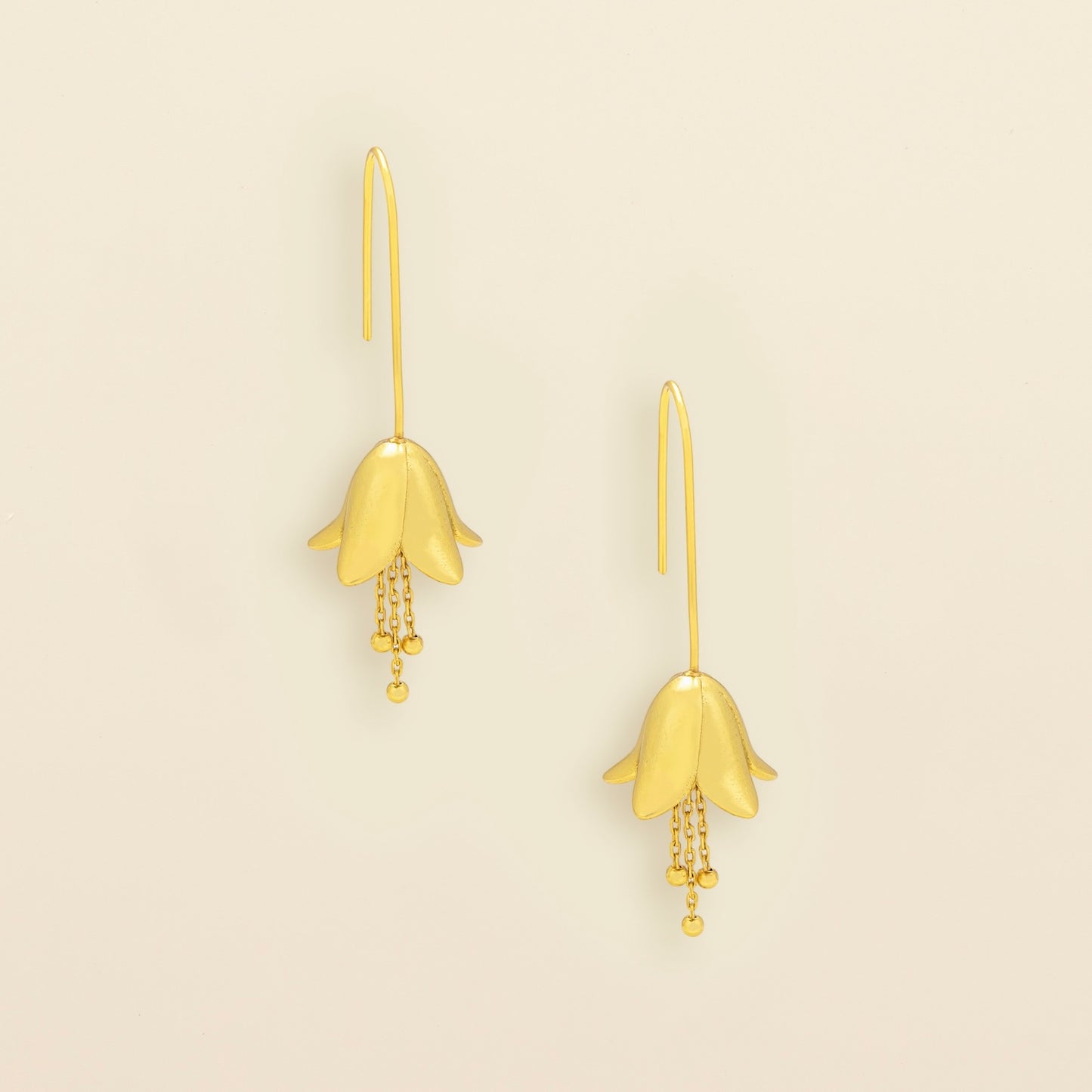Lily Drop Earrings - Gold