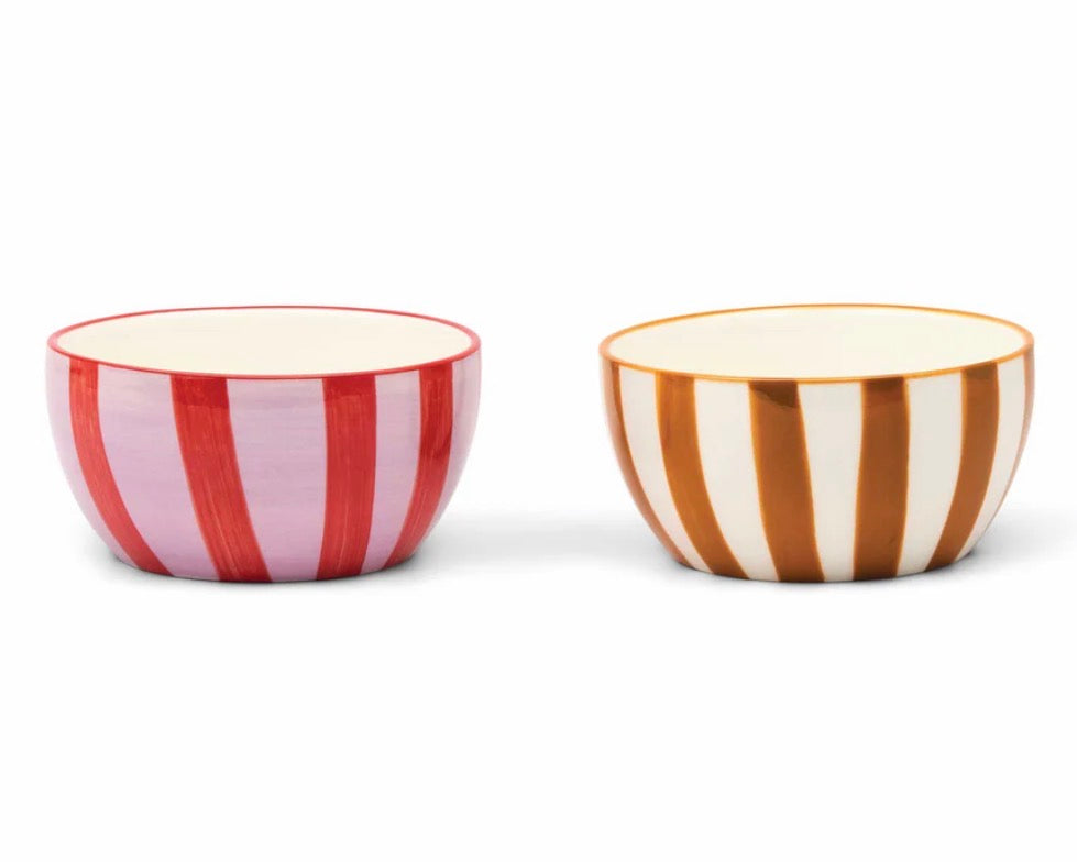 Bella Dipping Bowls - Set of 2 - Pink/Gold