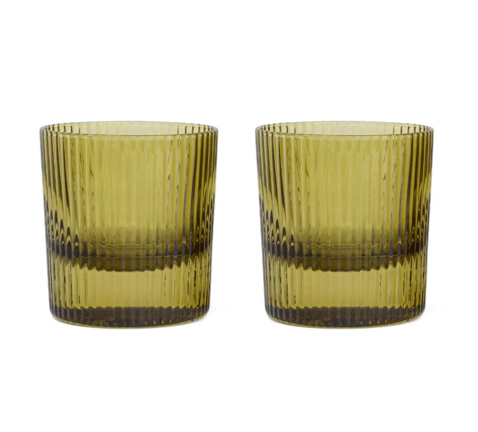 Scout Lowball Glass - Olive