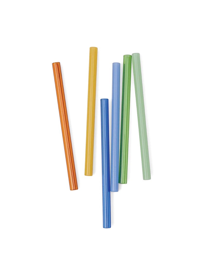 Whistler Glass Drinking Straws - Set of 6