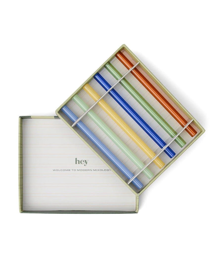 Whistler Glass Drinking Straws - Set of 6