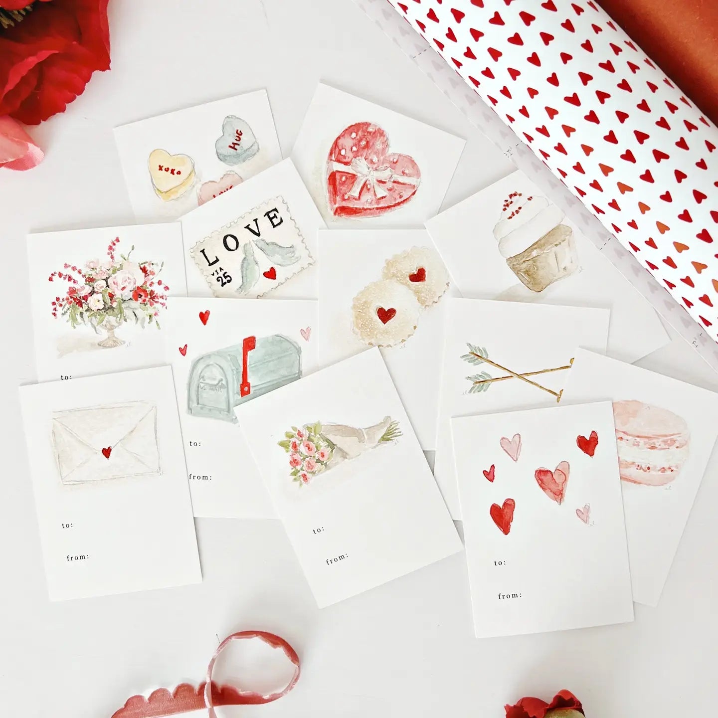 Mini Valentines - Box of 12 Assorted