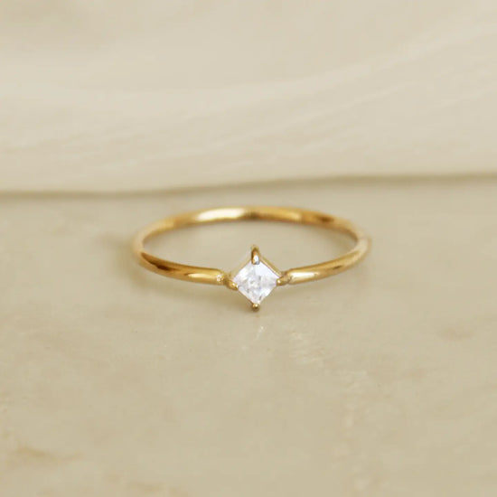 Square CZ Ring