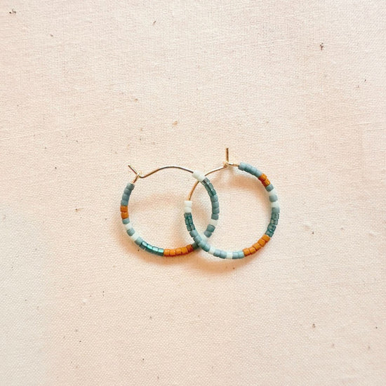 Mini Tondo Hoop Earrings - Oceanside