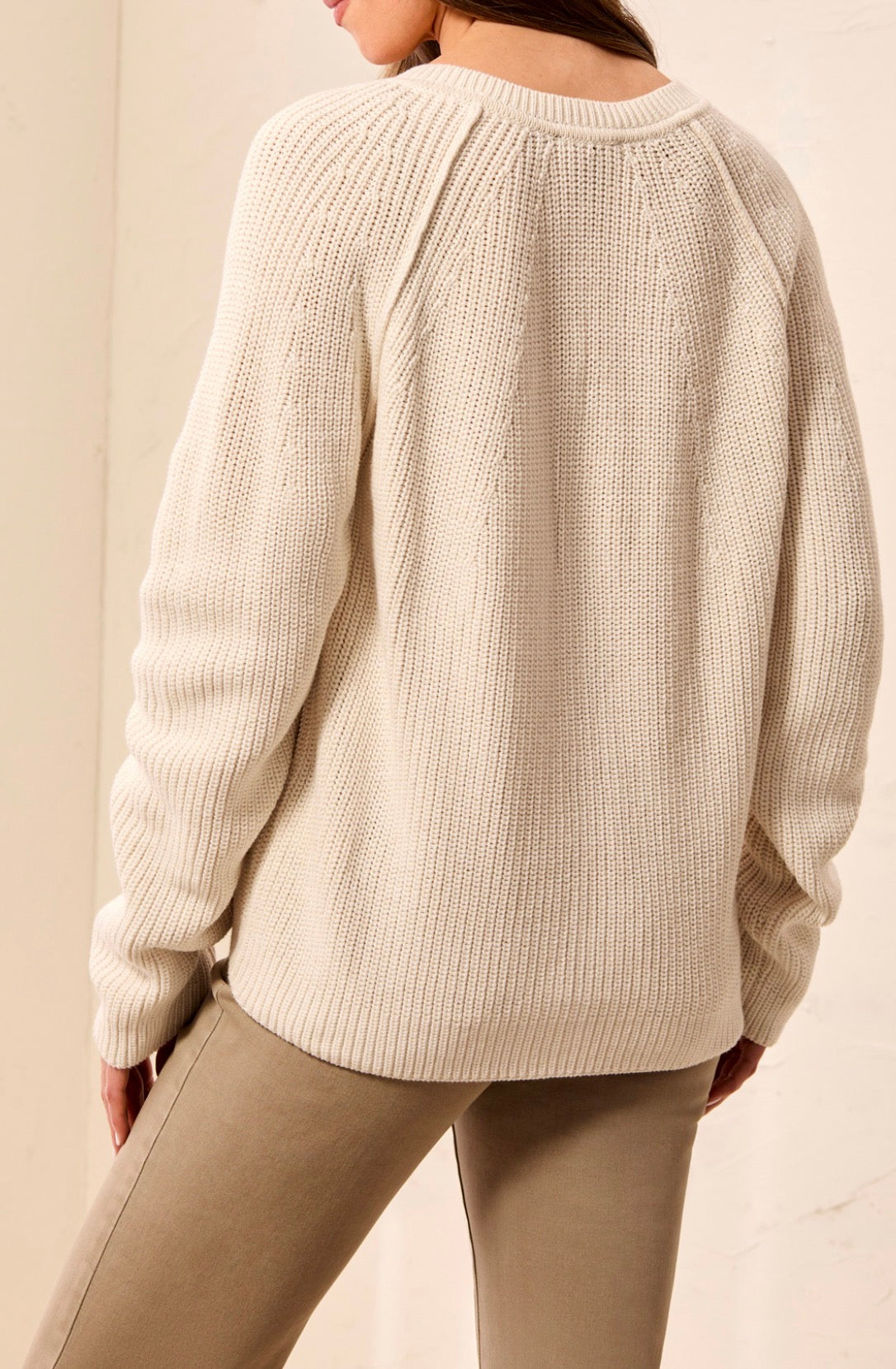 V-neck Cardigan Sweater - Oatmeal
