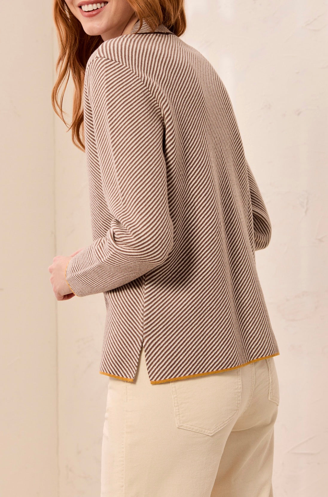 Split Neck Sweater - Oatmeal