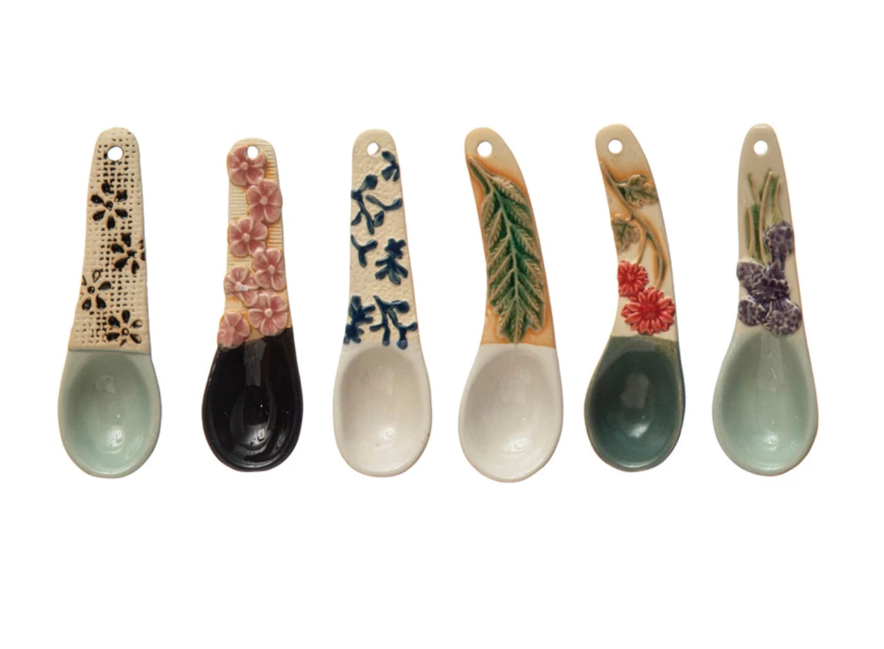 Hand-Painted Stoneware Spoon