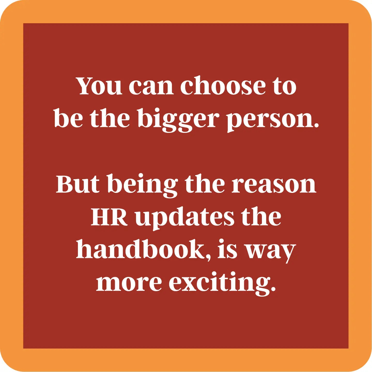 HR Handbook Coaster