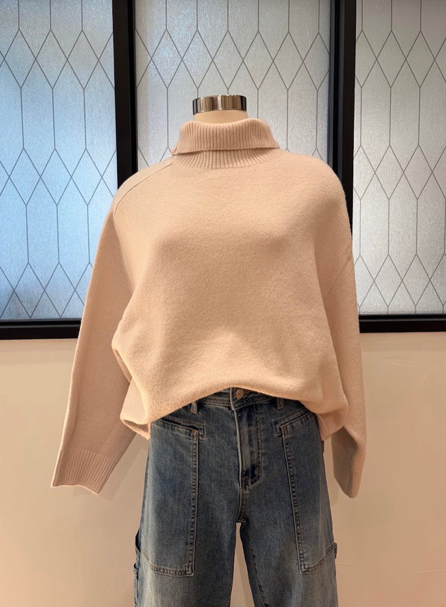 Echo Turtleneck Sweater - Ecru