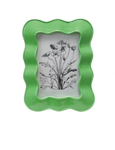 Wavy Resin Photo Frame - 5x7 - Green