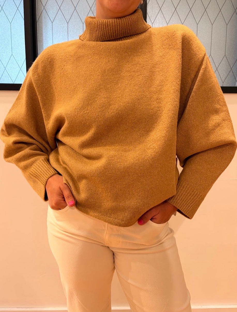 Echo Turtleneck Sweater - Yellow Ginseng