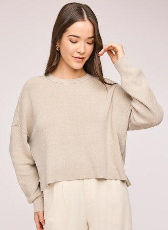 Echo Pullover Sweater - Heather Sand