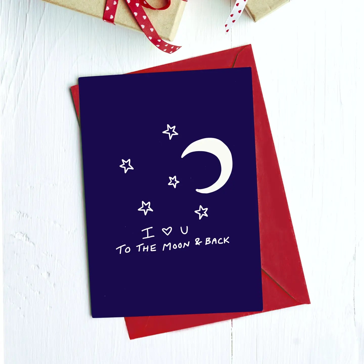I Love You to the Moon and Back Greeting Card