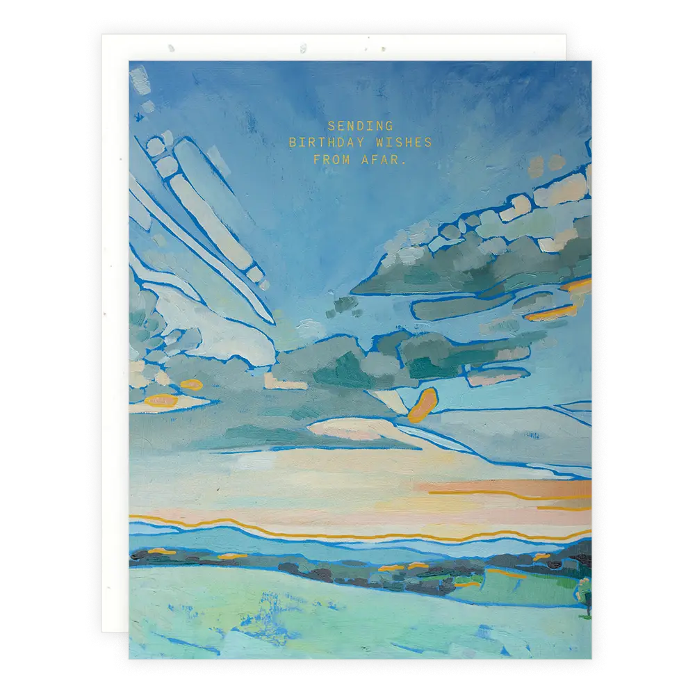 Wishes From Afar Birthday Greeting Card